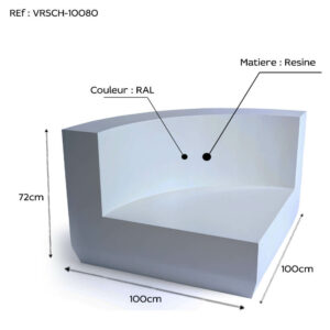 Module coin pour salon a angle SC100100