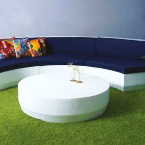 Table basse ronde en resine D120