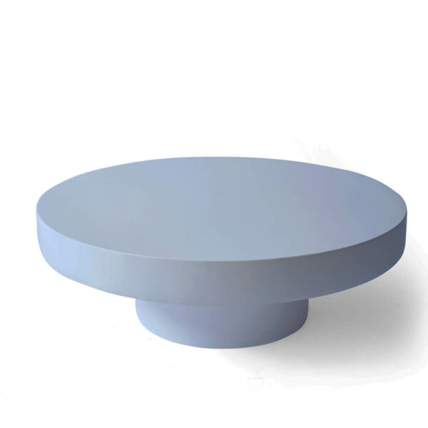 Table basse ronde sur pied en resine D100