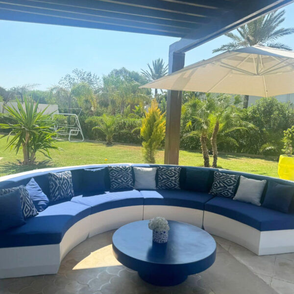 Kit Salon De Jardin En Resine Modèle Demi Cercle reel