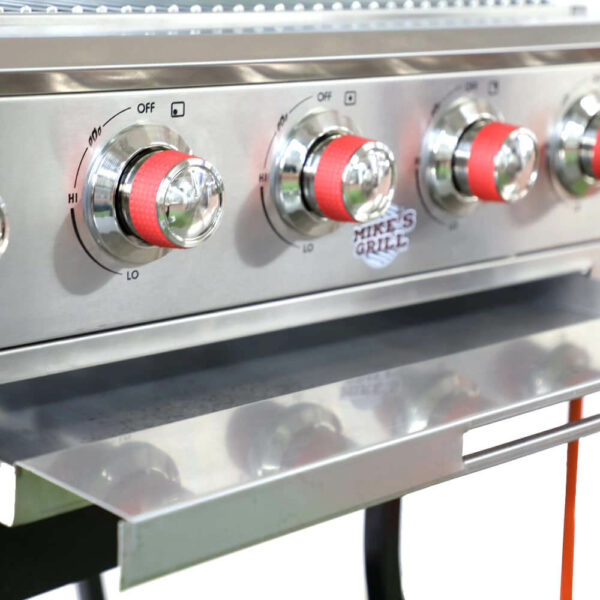 Barbecue au gaz Inox 5 brûleurs a poser couv