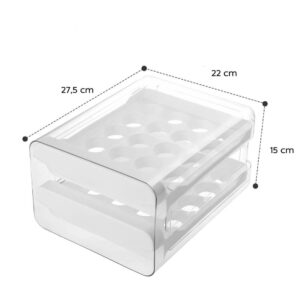 Boite de rangement œufs 2 étages