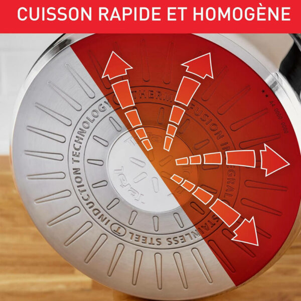 Couscoussier inox induction de 24cm couv