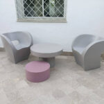 Fauteuil elégante en résine VENYL70 reel 3