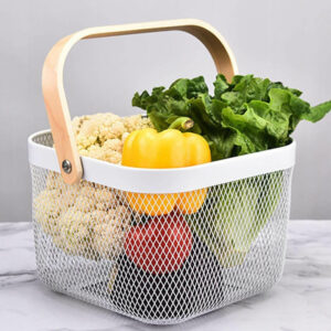 Panier de fruits et légumes en metal