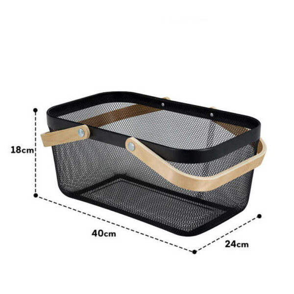 Panier de rangement en métal pique nique dim