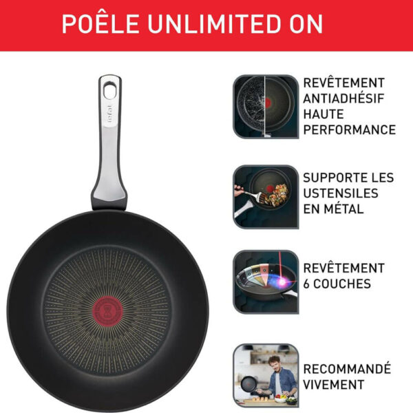 Poêle Tefal Unlimited inf