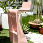 Tabouret de bar moderne en résine VRCH84 reel