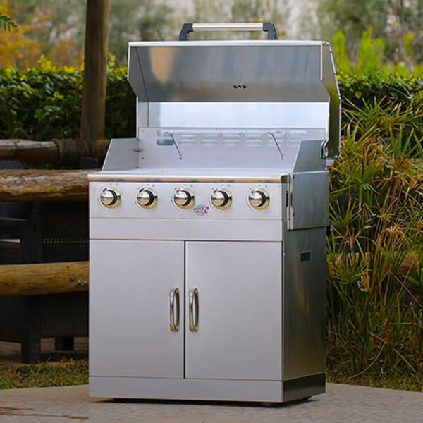 barbecue Pro au gaz 5 Brûleurs sans Tablettes M302 couv