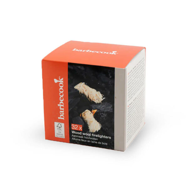 Allume feu en laine de bois 32 pièces FSC®