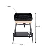 Barbecue a charbon en fonte modèle bergamo vertical dim