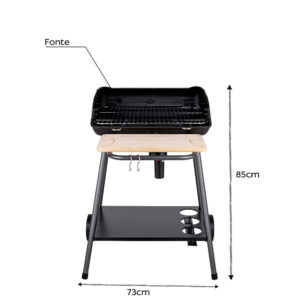 Barbecue a charbon en fonte modèle bergamo