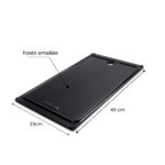 Plaque de cuisson en fonte émaillée 43