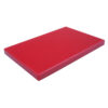 Planche à découper en polyéthylène 40x40x4cm rouge