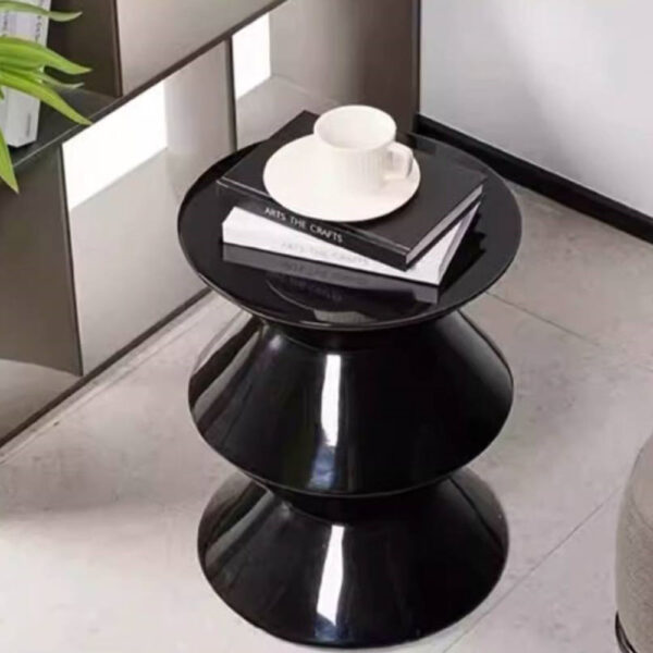 Table d’appoint en résine H47 D30 cm couv