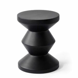 Table d’appoint en résine H47 D30 cm