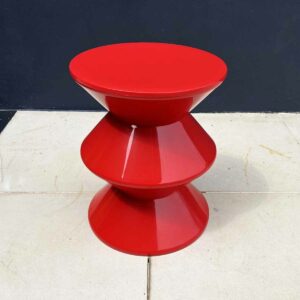 Table d’appoint en résine H47 D30 cm