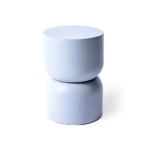 Table d’appoint en résine H50 D35 cm