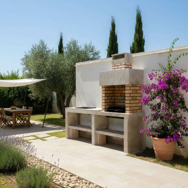 Barbecue en marbre et briques refractaire BM05 couverture 4