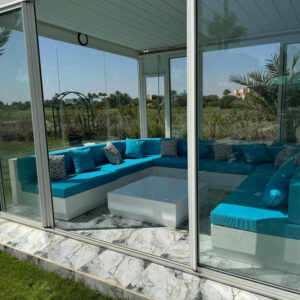 Kit salon en resine modèle à angle