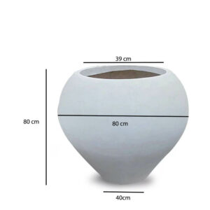 Pot en béton fibré modèle JARRA Réf PJ80