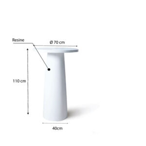 Table Bistro en resine VRTAB-11070