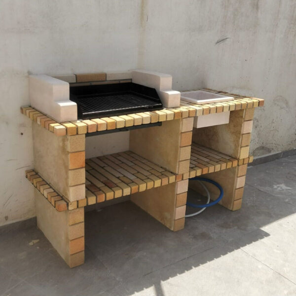 Barbecue en Briques avec évier Ref BB25 couv