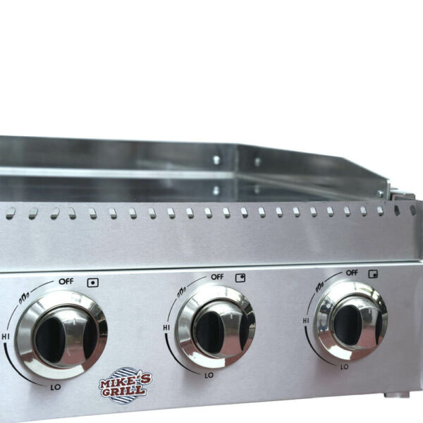 Plancha Gaz Inox 5 Brûleurs a poser PL600 couv