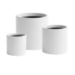 Cache pot cylindrique en resine CP022