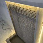 Cascade d'eau murale extérieur en marbre CMM01 reel2