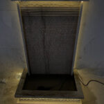 Cascade d'eau murale extérieur en marbre CMM01 reel3