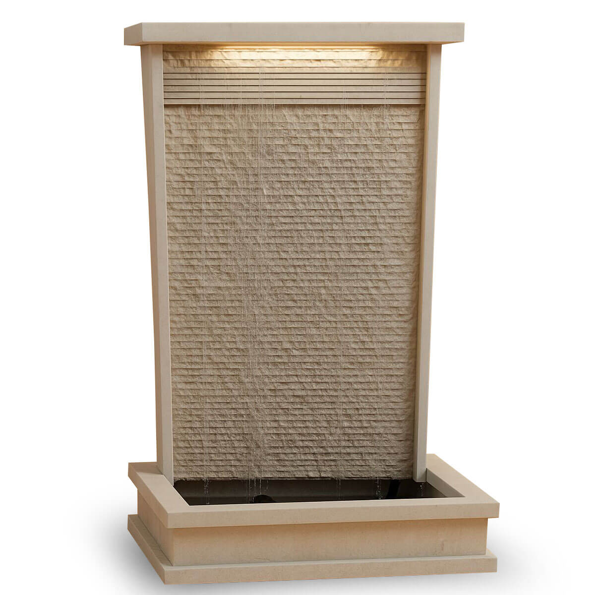 Cascade d'eau murale extérieur en marbre CMM01