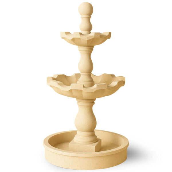 Fontaine centrale en marbre pour exterieur FCM01