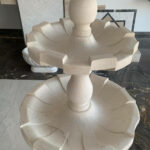 Fontaine centrale en marbre pour exterieur FCM01 couv