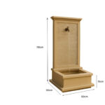 Fontaine murale pour exterieur en marbre FMM09 dim