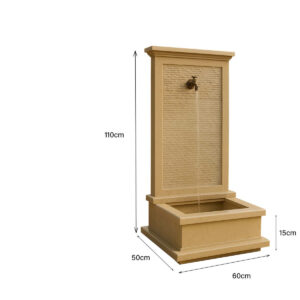 Fontaine murale pour exterieur en marbre FMM09