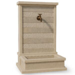 Fontaine murale pour extérieur en marbre FMM10