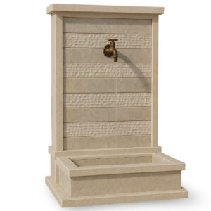 Fontaine murale pour extérieur en marbre FMM10