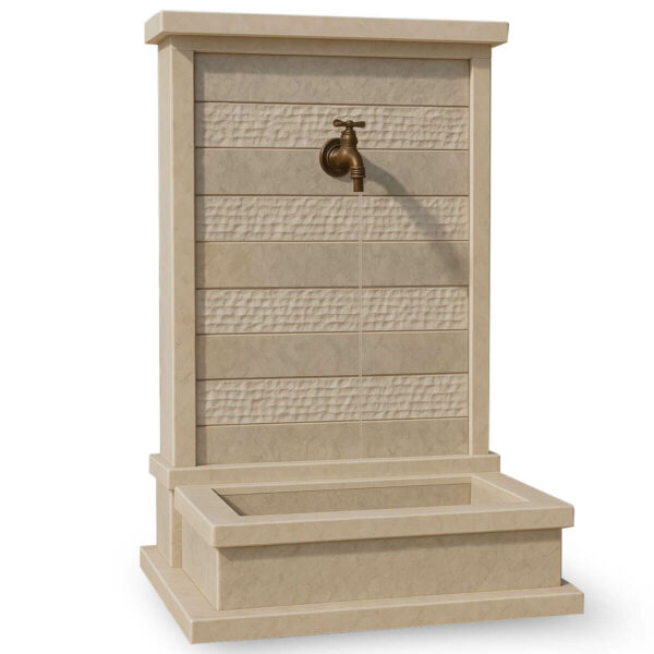 Fontaine murale pour extérieur en marbre FMM10