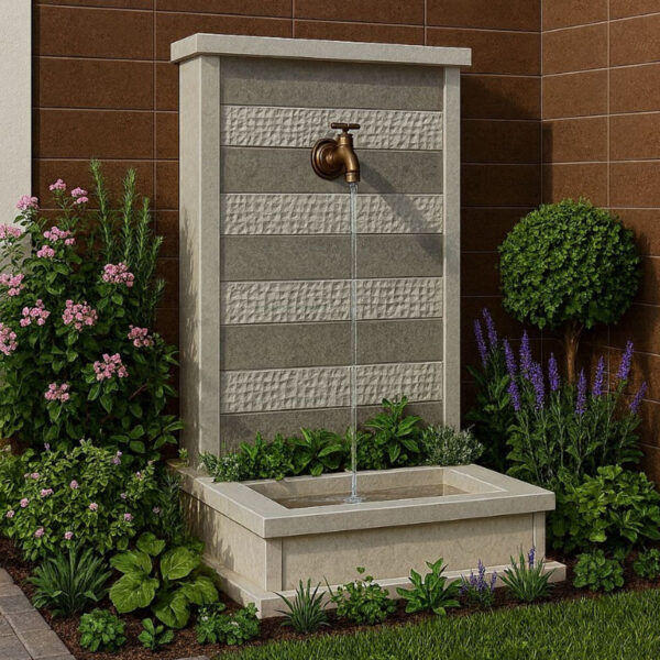 Fontaine murale pour extérieur en marbre FMM10 couverture