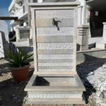 Fontaine murale pour extérieur en marbre FMM10 reel