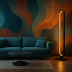 Lampadaire décoratif modèle Oval H140cm