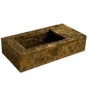 Lavabo suspendue en marbre emperador LME70