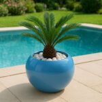 cache pot spherique en resine de Ø50cm couv