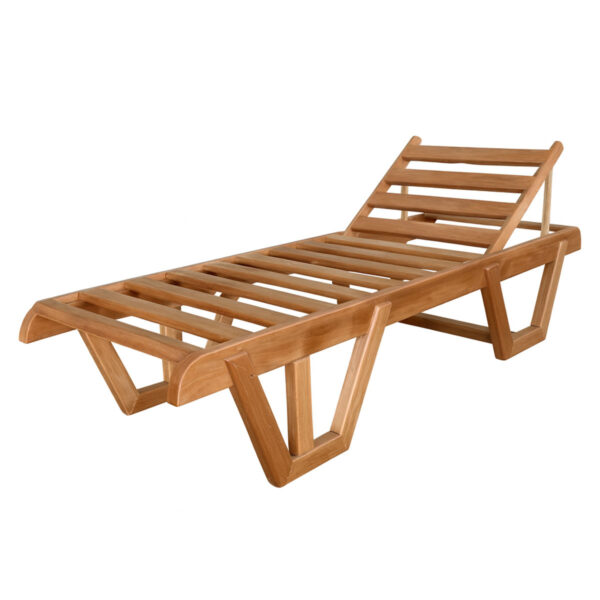 Chaise longue en bois Okoumé Ref CL25
