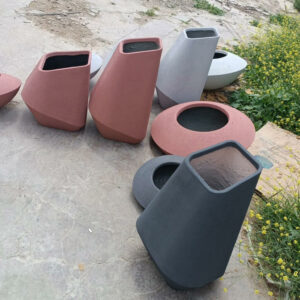 Pot de Fleurs en GRC Léger STONFLEX modèle GEOX50