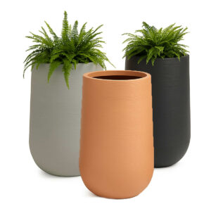 Pot de fleur conique en béton leger modèle TERRA70