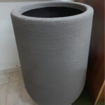 Pot de fleur conique en béton leger modèle TERRA70 reel3