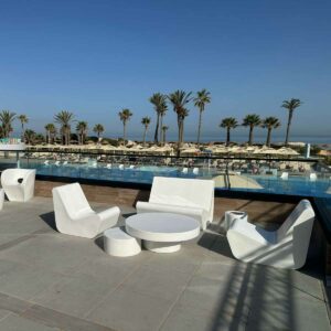 Fauteuil ouverte en resine modèle COSY Plein