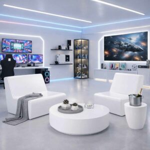 Fauteuil ouverte en resine modèle COSY Plein